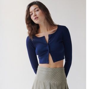 Aritzia Sunday Best Izzy Cardigan Navy Size S